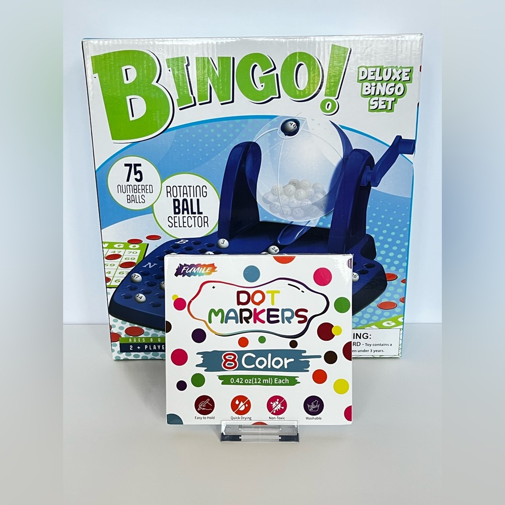 Deluxe BINGO! Game and 8 Dot Markers